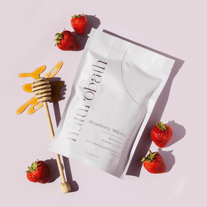 Strawberry Milkshake | Sheep Milk + Lactic Acid | Skin-Smoothing Dermal Milk Soak