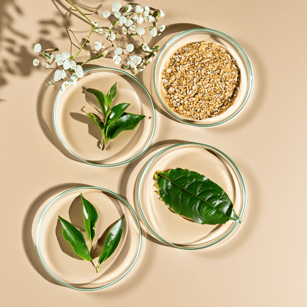 Nude Food synbiotic probiotic soak with Inulin, Lactobacillus, and Oatmeal to fortify the skin barrier and soothe sensitive, eczema-prone skin.