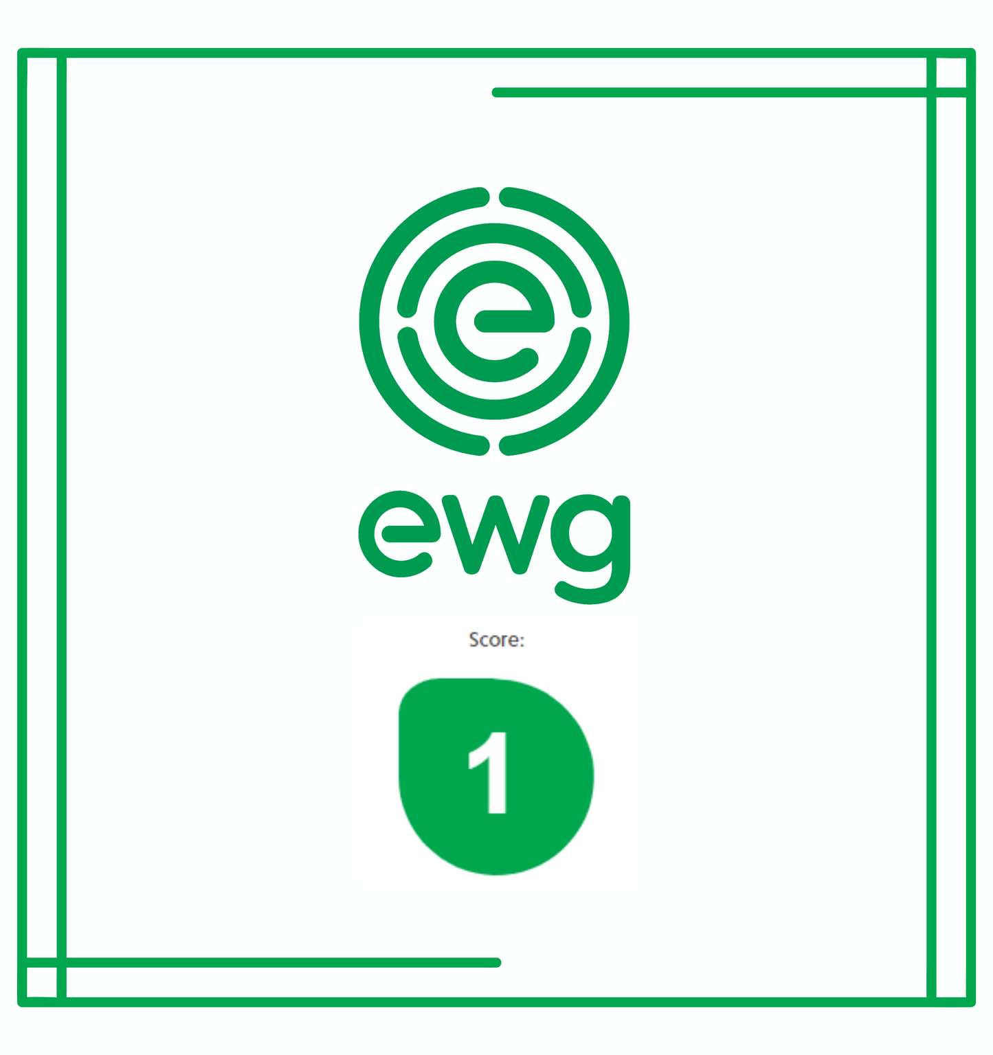 EWG Clean Ingredients. Safely Formulated. 