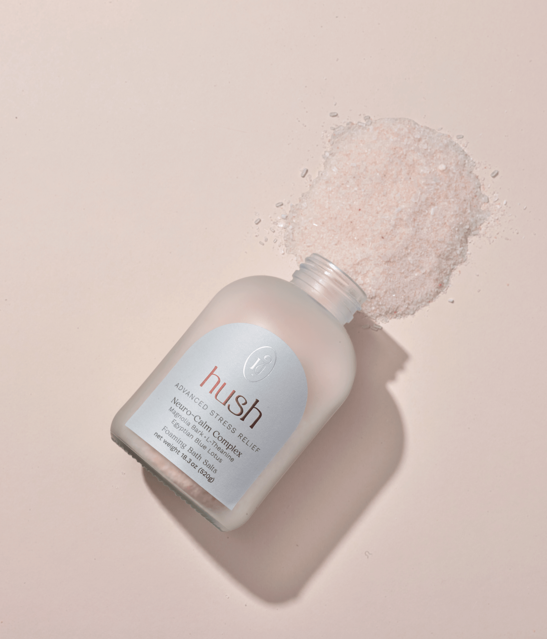 Naturobath Hush bath soak bottle, magnesium and lavender absolute formula for sleep and recovery