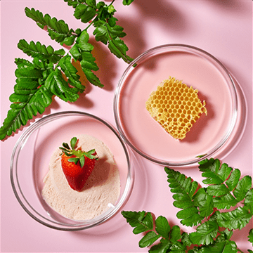 Strawberry Milkshake exfoliating milk bath with Sheep Milk and Lactic Acid for gentle skin resurfacing, hydration, and softening